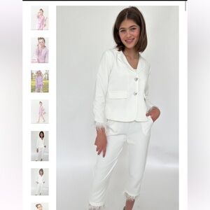 Lola and the boys feather trim suit size 6